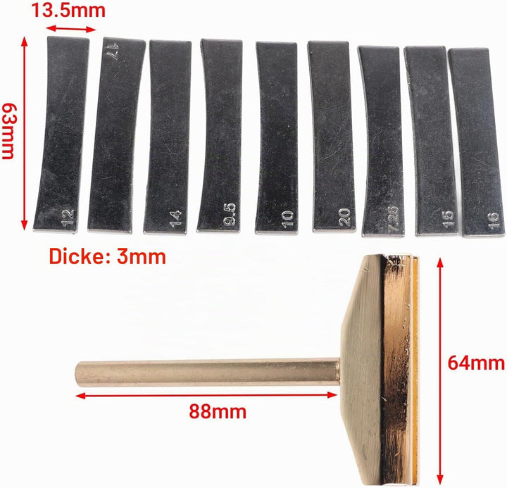 Gitarren-Bund-Installationsset, Gitarren-Bass-Bund-Presswerkzeug, Griffbrett-Bund-Presswerkzeug mit