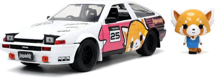 Jada Toys Aggretsuko 1986 Toyota Trueno AE86 1:24