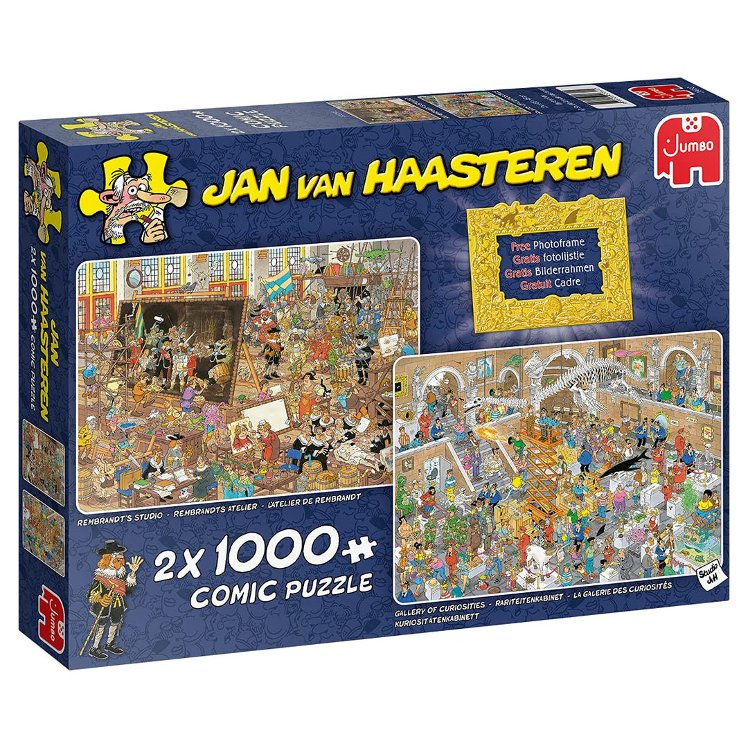 Jumbo 20032 A Trip to The Museum 2x1000 Pieces Jigsaw Puzzle, Mehrfarbig