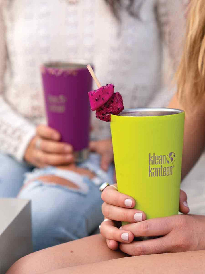 Klean Kanteen Unisex – Erwachsene Becher-1005801 Becher, Juicy Pear (matt), 473ml 1 Stück (1er Pack)