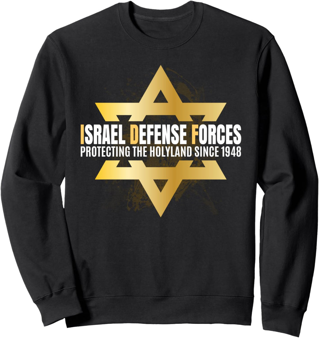 Unterstütze Israel Defense Force IDF jüdischer Davidstern Sweatshirt