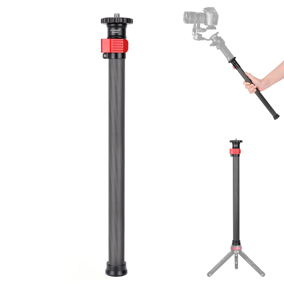 Koolehaoda Stativverlängerung, Mittelsäulenverlängerung 70cm Stativverlängerungsrohr aus Carbonfaser