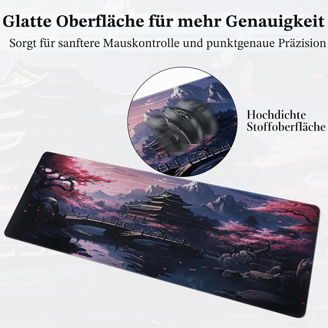 XXL Gaming Mauspad - 1200 x 400mm Mousepad - Schunterlage Large Size - verbessert Präzision und Gesc