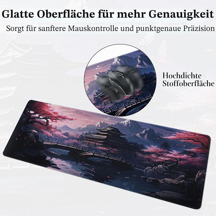 XXL Gaming Mauspad - 1200 x 400mm Mousepad - Schunterlage Large Size - verbessert Präzision und Gesc