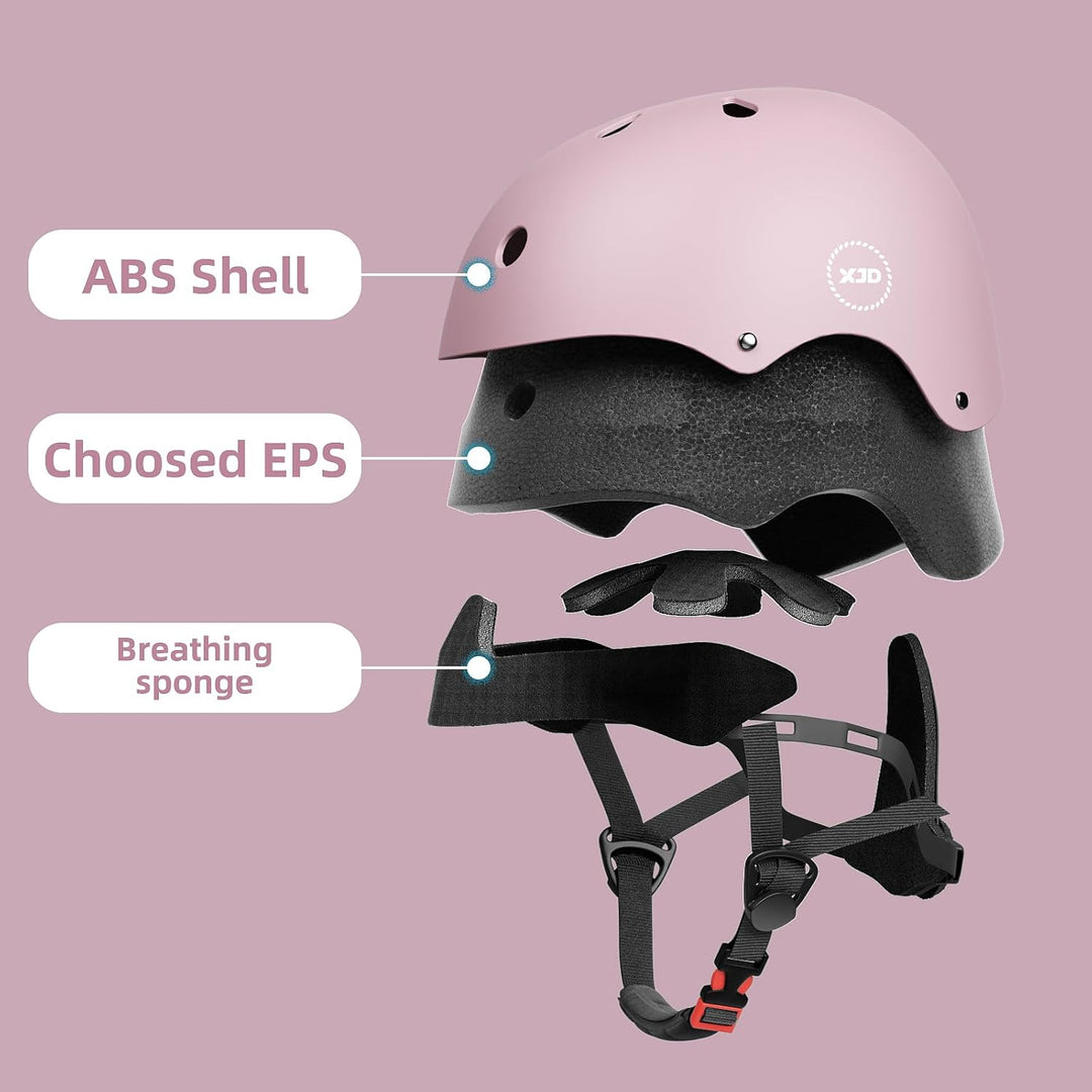XJD Fahrradhelm für Kinder, Verstellbare Kinderhelm Skaterhelm Kinder Helm für Fahrrad Skateboard Sc