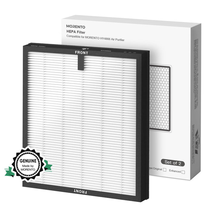 MORENTO HY4866 Original Luftreiniger Ersatzfilter, H13 Echter HEPA Filter wird verwendet, um Staub,