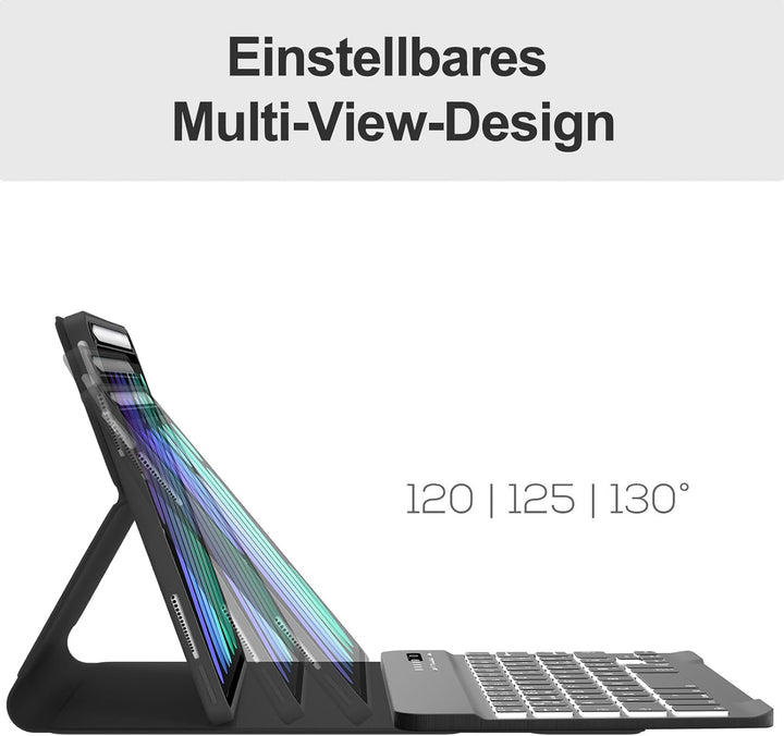 IVEOPPE Tastatur für iPad mini 7 (A17 pro) 2024/Mini 6 2021, Hülle mit Tastatur Bluetooth Abnehmbare