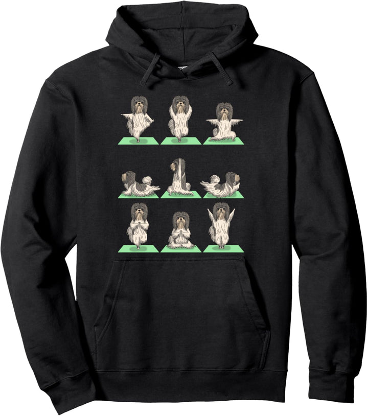 Havanese Dog Yoga Pose Zen Cute Workout Exercise Yogi Pullover Hoodie