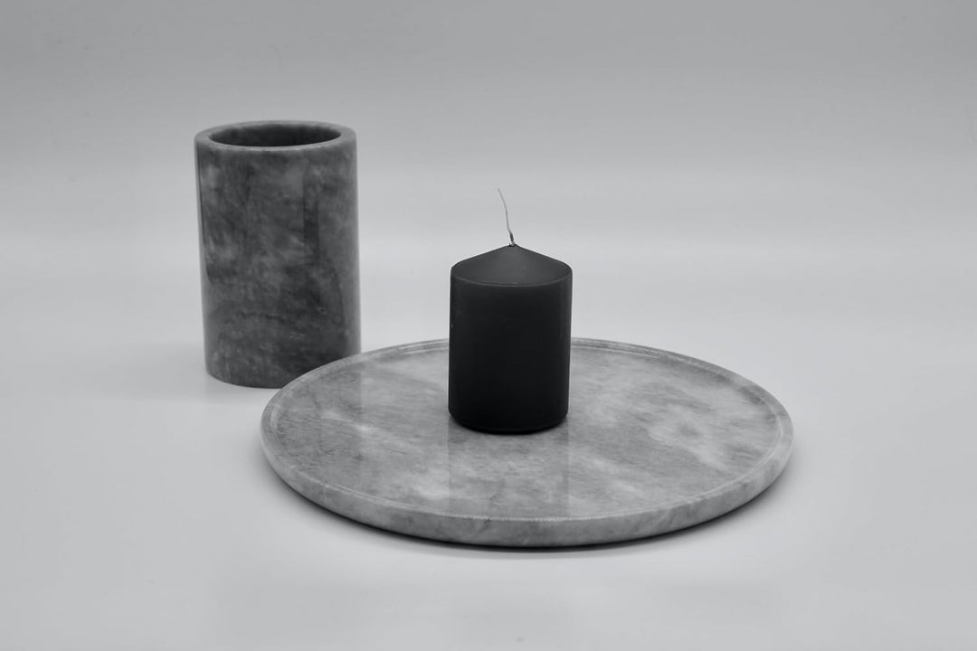 Marmor Tablett (grau), Grau