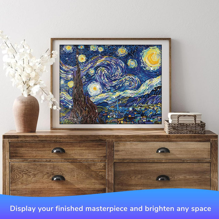 Diamond Dotz DD9-001 Sternenklare Nacht, ca. 50,8 x 40,6 cm gross, Diamond Painting, Malen mit Diama