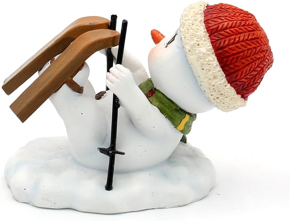 Schneemanndeko, Winterkinder, Deko - Schneemann, Schneekinder mit Mütze und Schal grün/rot/orange au