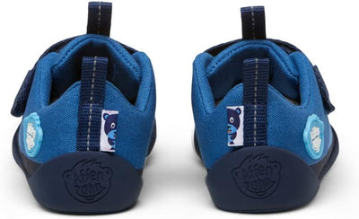 Affenzahn Barfussschuh Baumwolle Lucky Klettverschluss Vegan rutschfest Flexibel Reflektierend für d