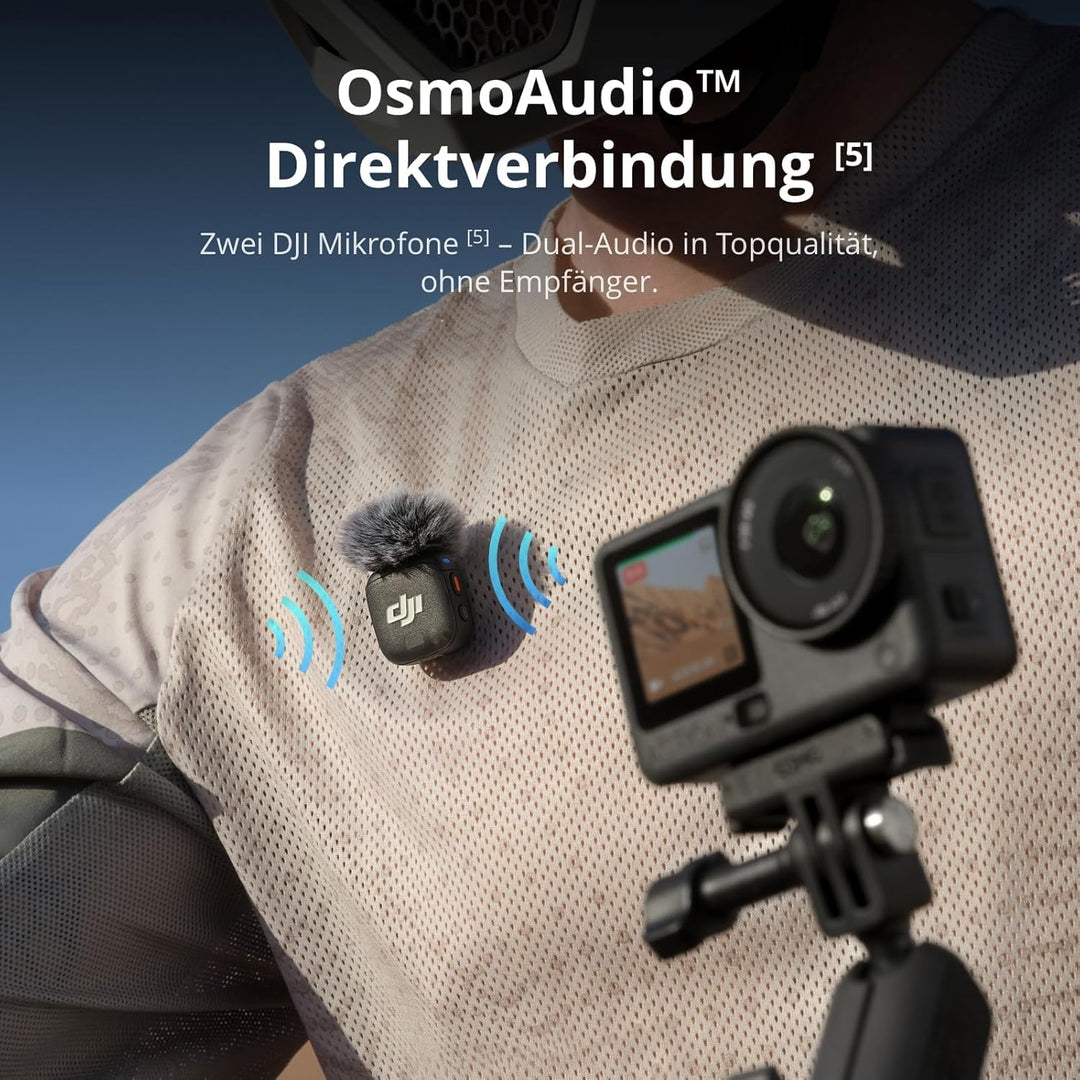DJI Osmo Action 6 Standard Combo mit Zubehör, Action-Cam mit 1/1,1″-Quadratsensor, Variable Blende v