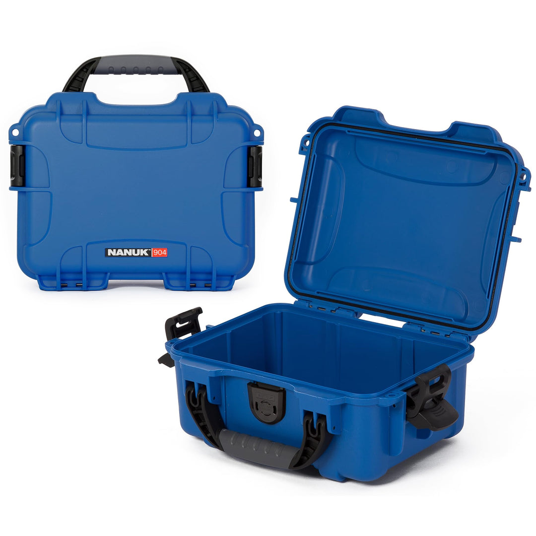 Nanuk 904 Wasserdichter Hartschalenkoffer leer - Blau Etui leer Blau, Etui leer Blau