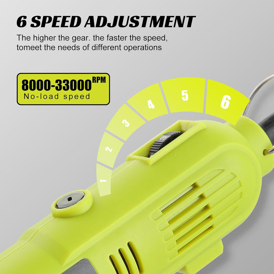 DEWINNER Multifunktionswerkzeug, 200W Rotationswerkzeug, Kabellos Drehwerkzeug Set mit 135 Zubehör,