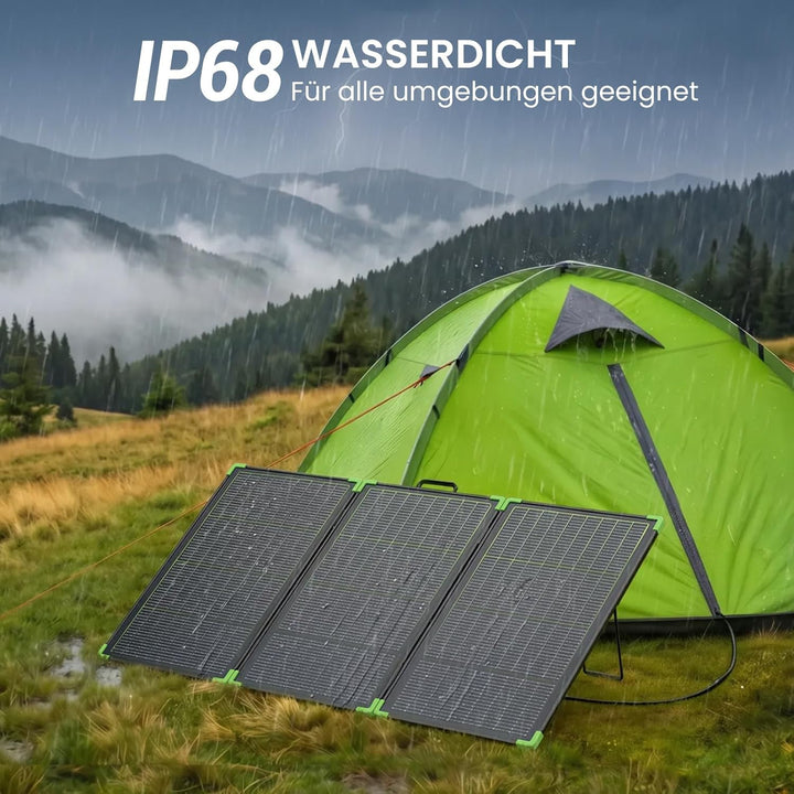 N-Type 16BB 200W Tragbares Bifazial Solarpanel,Callsun Faltbare Monokristallines Solarpanel für Trag