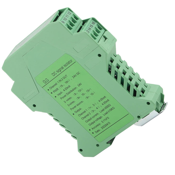 DC24V Current Signal Isolator Transmitter SPS-Signalaufbereiter erkennen(1 in 2 out, 4-20mA to 4-20m