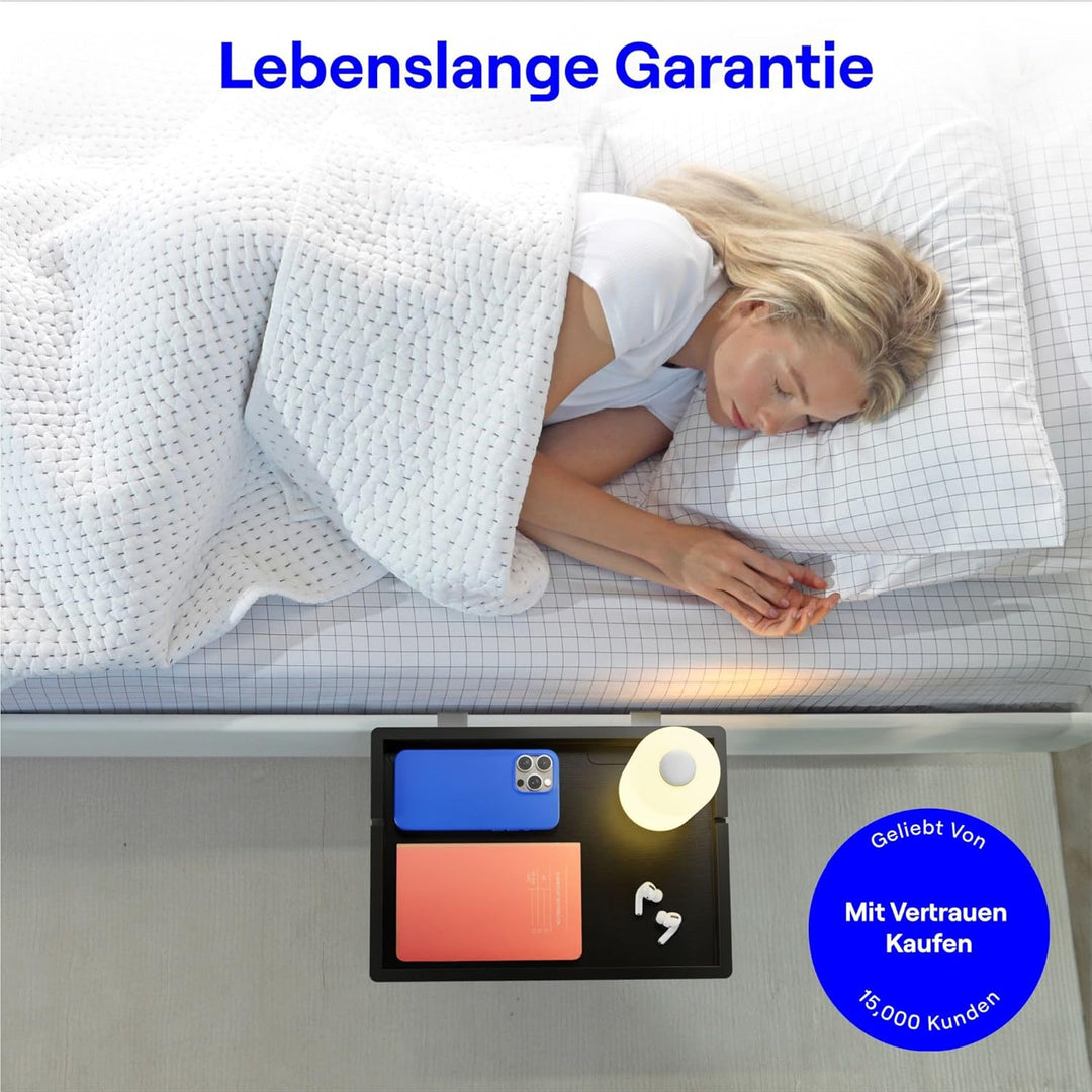 BedShelfie Smallish Nachttischablage für Etagenbett und Obere Etagenbett, College Schlafsaal-Essenti