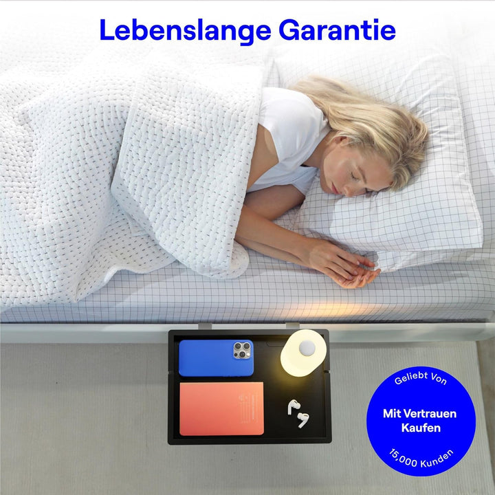 BedShelfie Smallish Nachttischablage für Etagenbett und Obere Etagenbett, College Schlafsaal-Essenti