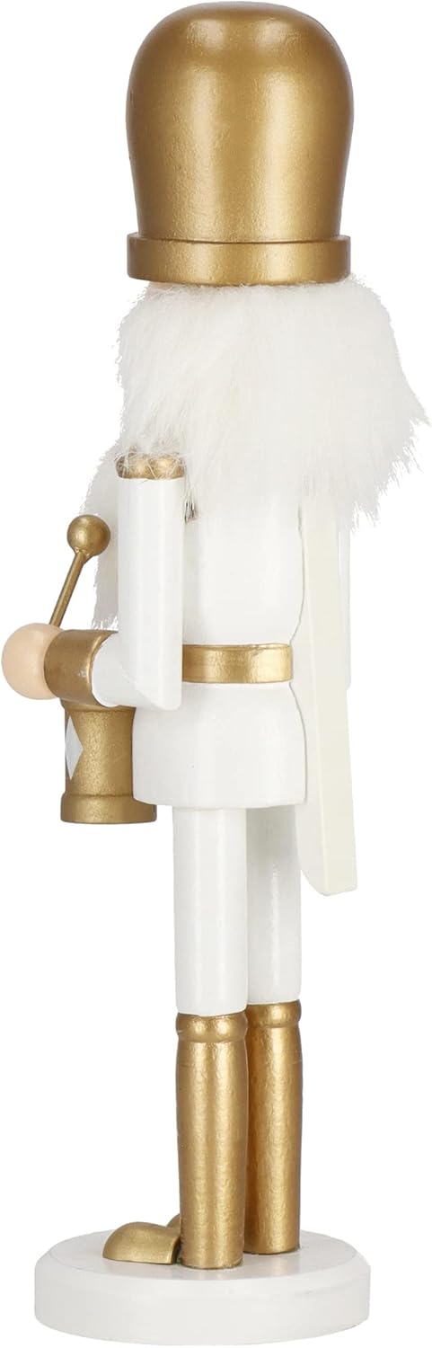 SPRINGOS Dekofigur Nussknacker Figur aus Holz Soldat mit Trommler 30,5 cm Weihnachtsdekoration Holzf