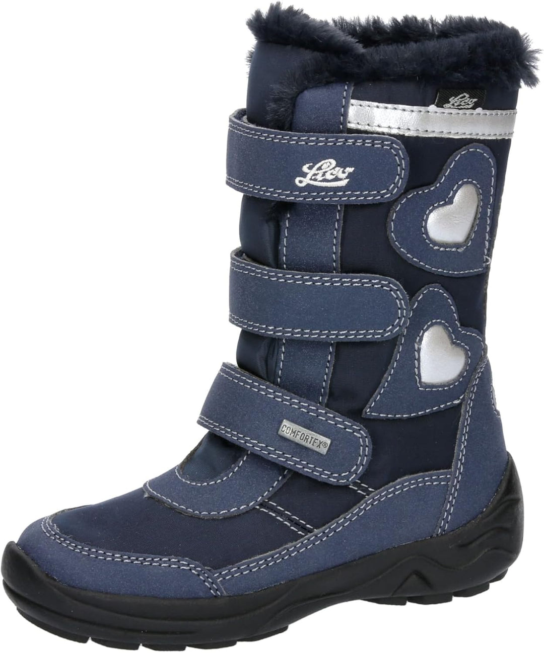 Lico Mädchen Ingra V Schneestiefel 25 EU Marine Silber, 25 EU Marine Silber