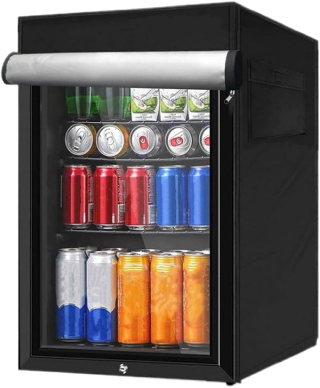 Upright Kühlschrank Abdeckung für Aussen, 210D Wasserdichter 100% Schutz, Outdoor Gefrierschrank Abd