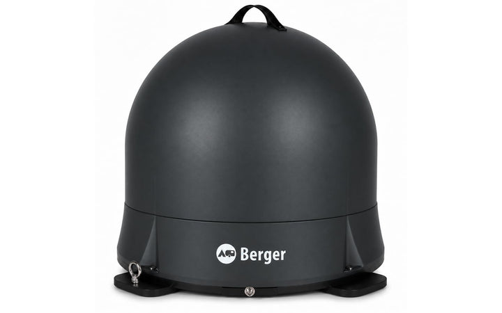 BERGER Move 4.0 Mobile Sat-Antenne | Vollautomatische Satellitenantenne für Camping graphit, graphit