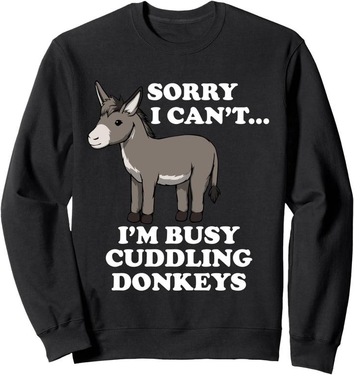 Süsses Baby Esel Ironie Bauernhof Maultier Sweatshirt