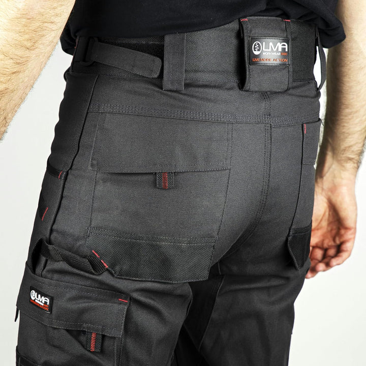 LMA WORKWEAR 1880 - Verstärkte Arbeitshose mit Knietaschen - 1261 Argile - Zweifarbig, Mehrere Tasch