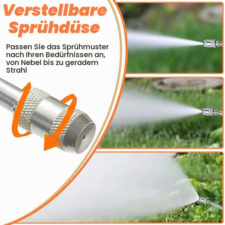 Hojalis Sprühstab-Ersatz, 72cm Garten Giessstab Metall, mit Universeller Messingersatz 3/8" und 3/4"