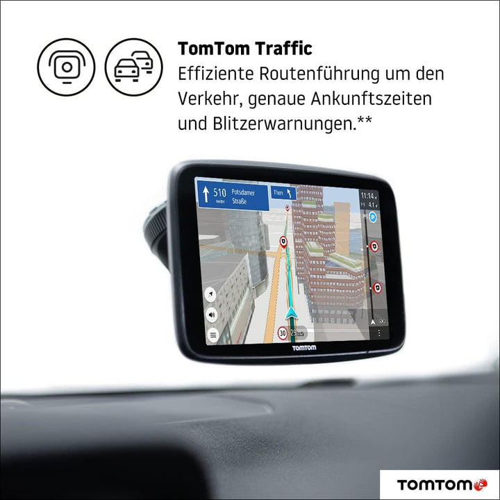 TomTom Navigationsgerät GO Discover (5 Zoll, Stauvermeidung Dank TomTom Traffic, Karten-Updates Welt