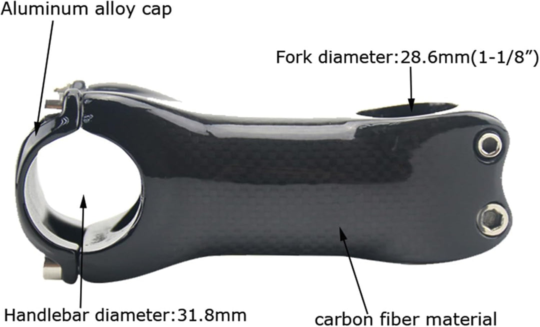 RXL SL Carbonfaser rennrad vorbau Ø 31.8, Carbon vorbau rennrad 6/17grad 70/80/90/100/110/120/130mm