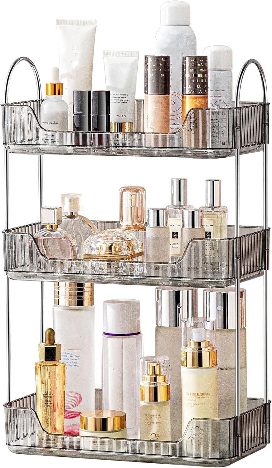 Make up Organizer, Kosmetik Organizer, Beauty Organizer, Hautpflege Organizer für Badezimmer (3 Schi