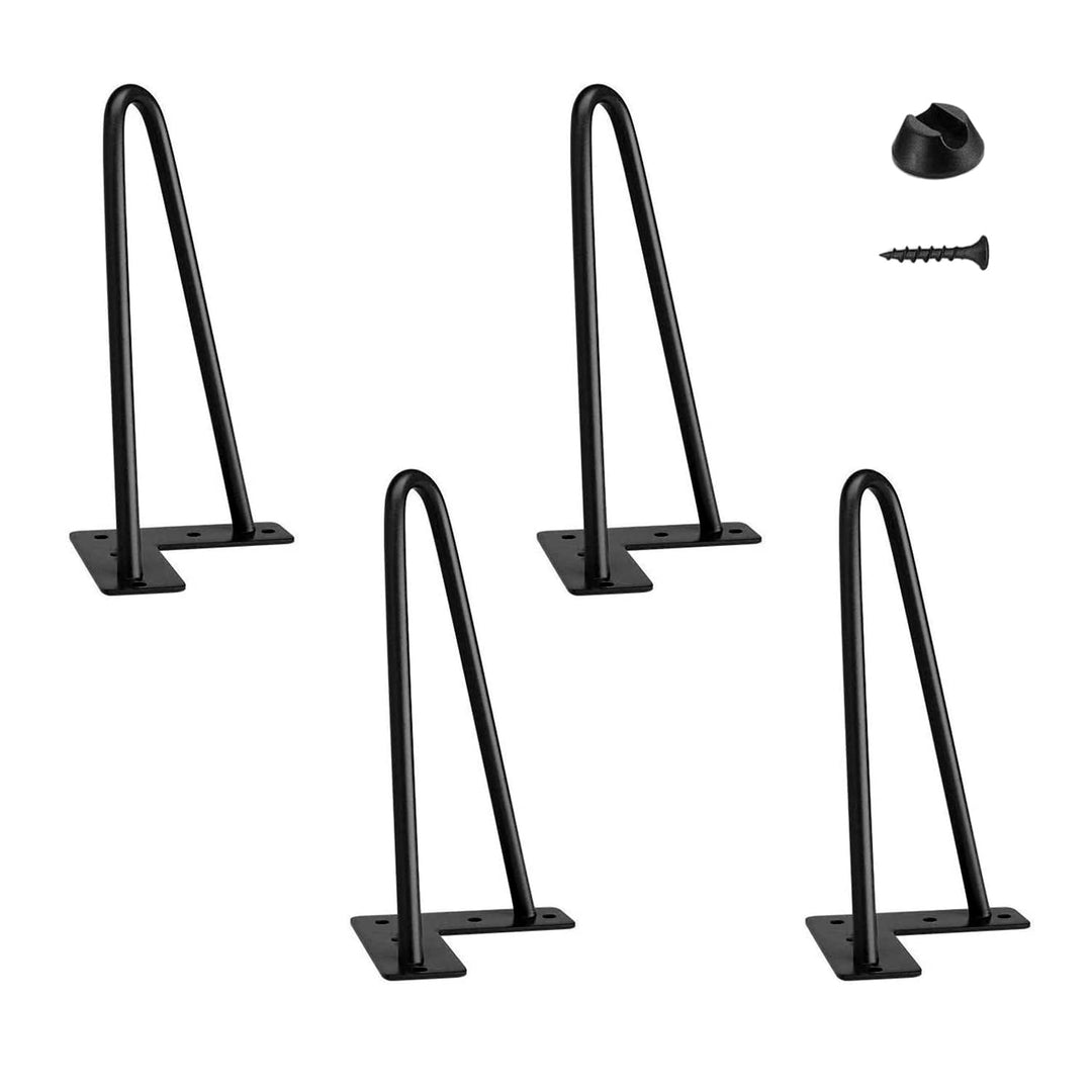 Haarnadel Tischbein 4x Hairpin Leg Möbelbein Haarnadelbeine aus Metall Tischzubehör DIY für Esstisch