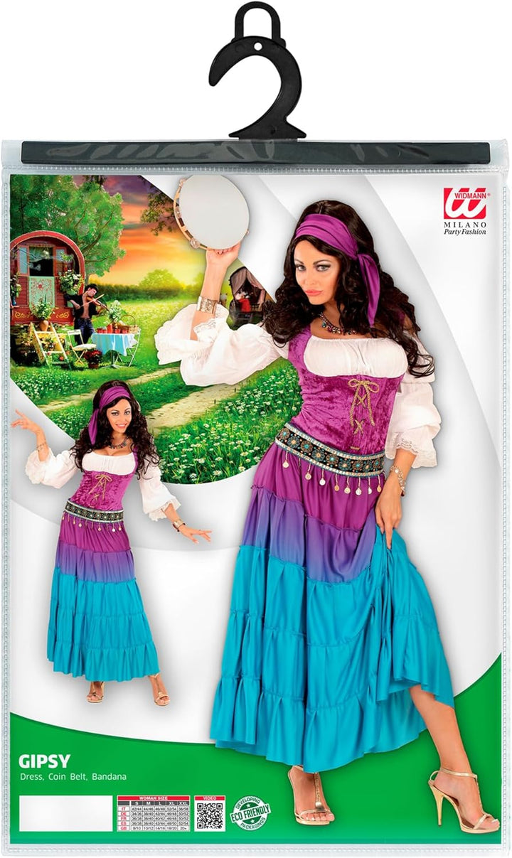 "GIPSY" (dress, coin belt, bandana) - (S), S
