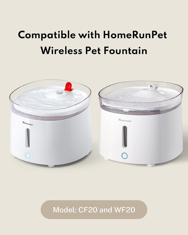 Homerunpet Katzenbrunnen Selbstreinigende Wireless Wasserpumpe Kompatibel mit Modell CF20