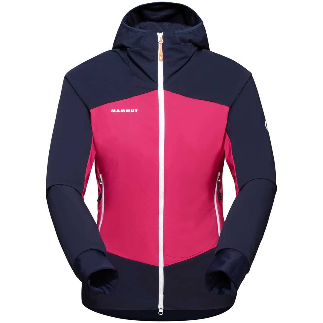 Mammut Damen Taiss In Hybrid Hoodie Jacke Isolationsjacke XS pink/marine, XS pink/marine