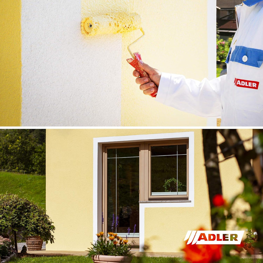 ADLER AVIVA Tirokat-Color - 1 Liter - B28/4 Aluminium - Wetterbeständige, mineralische Fassadenfarbe