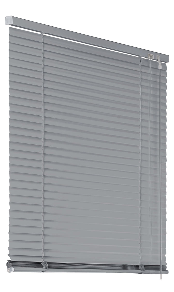 Deco4Me Alu Jalousie mit Bohren für Wand- & Deckenmontage (Silber, 50 x 175 cm) - Fenster Rollo mit