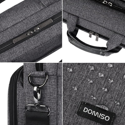 DOMISO 15-15,6 Zoll Wasserdicht Laptop Tasche Aktentasche Schultertasche Notebooktasche für 15.6" Le