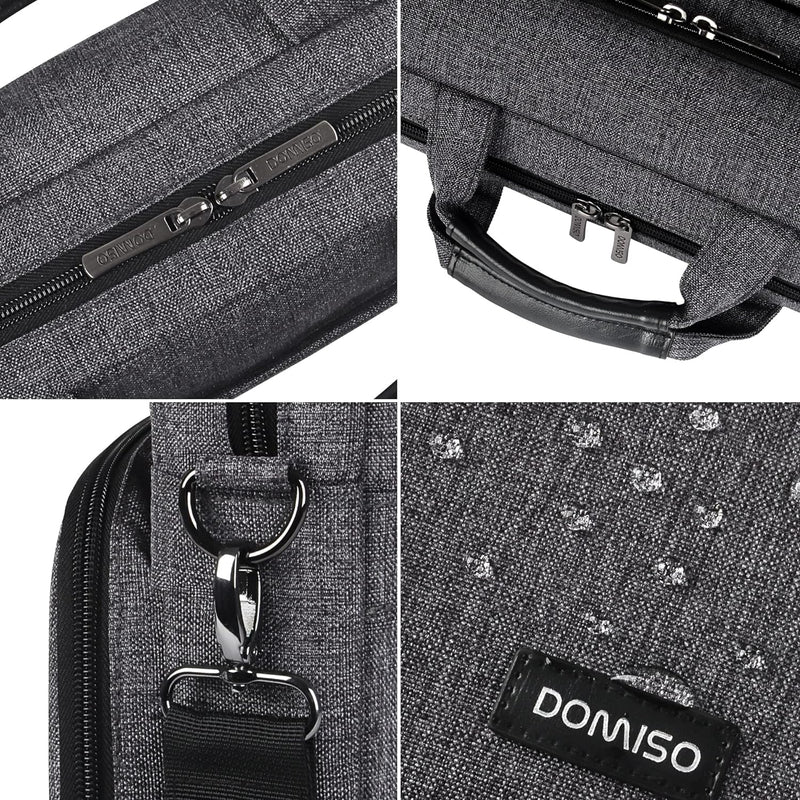 DOMISO 17 Zoll Wasserdicht Laptop Tasche Aktentasche Schultertasche Notebooktasche Business für 17-1