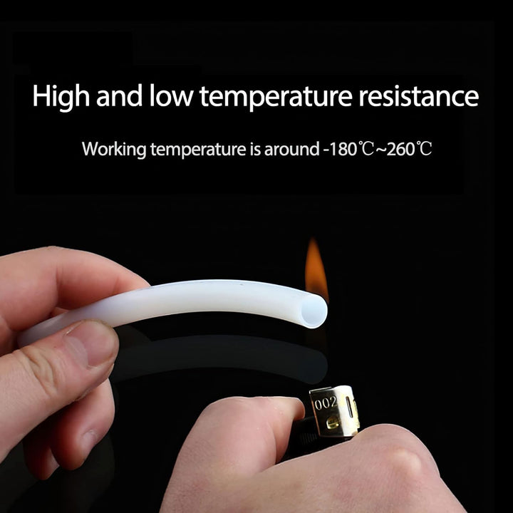 TEN-HIGH 5m PTFE Schlauch Transparenter Teflonschlauch, 5m *10 * 12 mm mm hitzebeständig ölbeständig