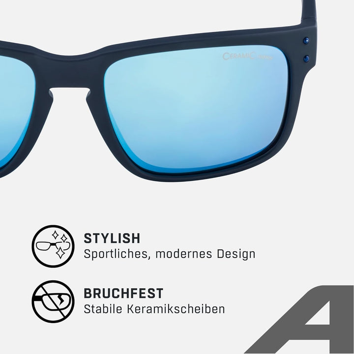 ALPINA KOSMIC - Verspiegelte und Bruchsichere Sonnenbrille Mit 100% UV-Schutz Für Erwachsene Einheit