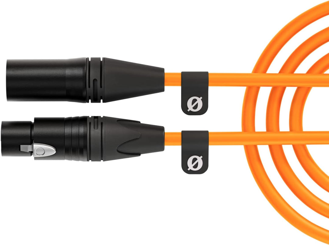 RØDE XLR-3 Hochwertiges XLR-Kabel (3 m, orange) XLR-3 orange, XLR-3 orange