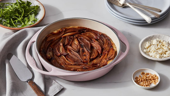 Le Creuset Gusseisen Tatin-Backform, Rund, Ø 25 cm, Für alle Herdarten inkl. Induktion geeignet, 2,1