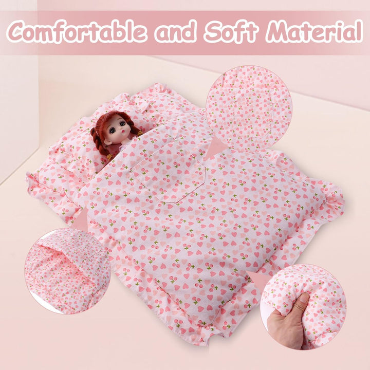 Supvox 1 Satz Puppen-erdbeer-Schlafsack Puppen Erdbeermatratze -Accessoire Doll Erdbeerschlafsack Pu