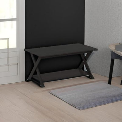 Furinno Couchtisch mit Kreubeinen, holz, Espresso, 50 x 89.9 x 40.59 cm, Espresso