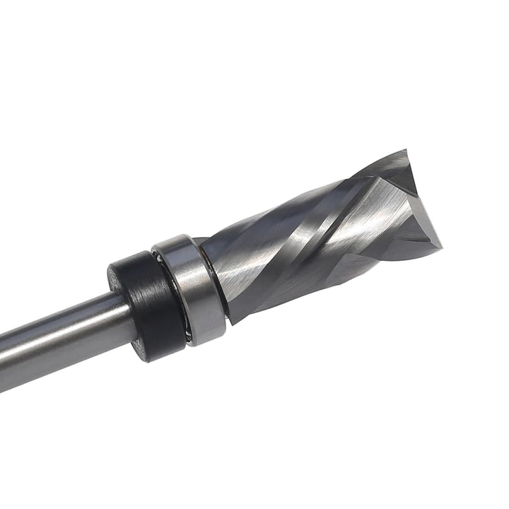 AKYLIN Spiral Bündigfräser 6mm Schaft，Up&Down Kompressions Cut Spiralfräser für Oberfräse，12.7 mm Sc