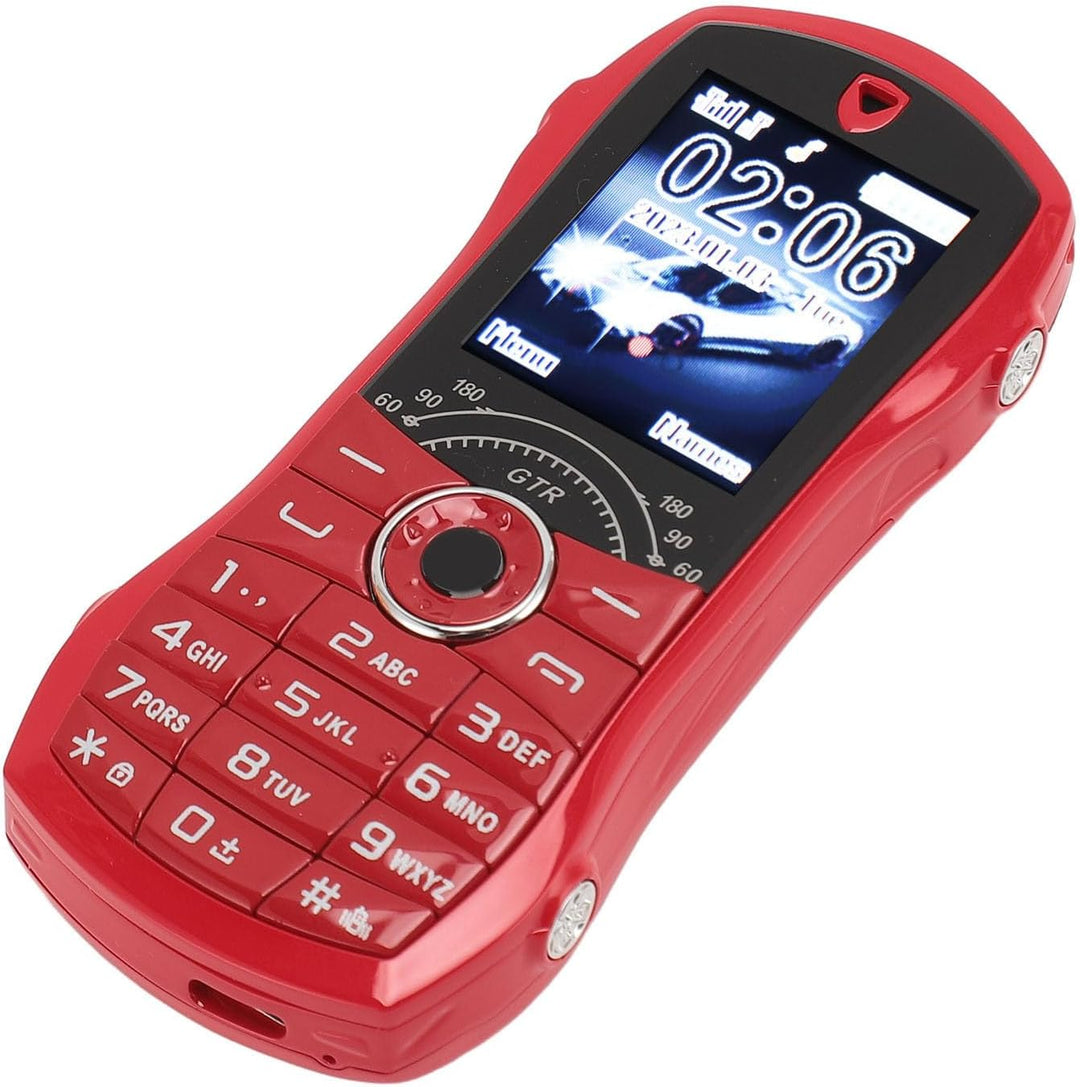 Robustes Basis-Handy, 1,8-Zoll-HD-Display, Grosse Tasten, Handys für Senioren, Dual-SIM in Autoform,