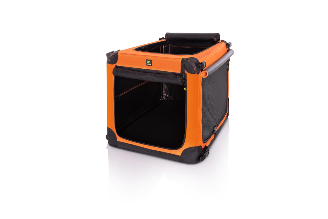Maelson Soft Kennel Faltbare Hundebox -Neon Orange- (Neon Orange, M 82 - (82 x 59 x 59 cm)) M 82 - (